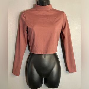 Wild fable long sleeve stretch crop top